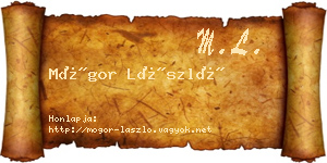Mógor László névjegykártya